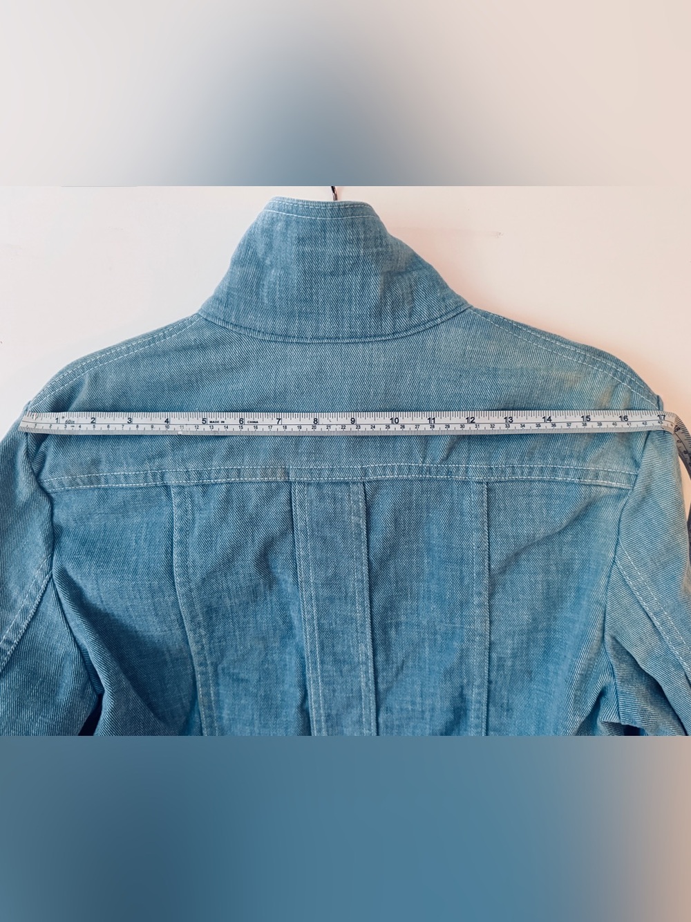 DEADSTOCK 1970 LEE Denim Jean Shirt-Jacket w/Dagger Collar "NOS" + ORIGINAL TAG - Picture 15 of 16